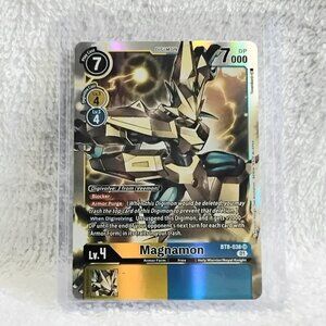 3/$35 Mint Magnamon Digimon Holo Card BT8-038 SR by Bandai!!